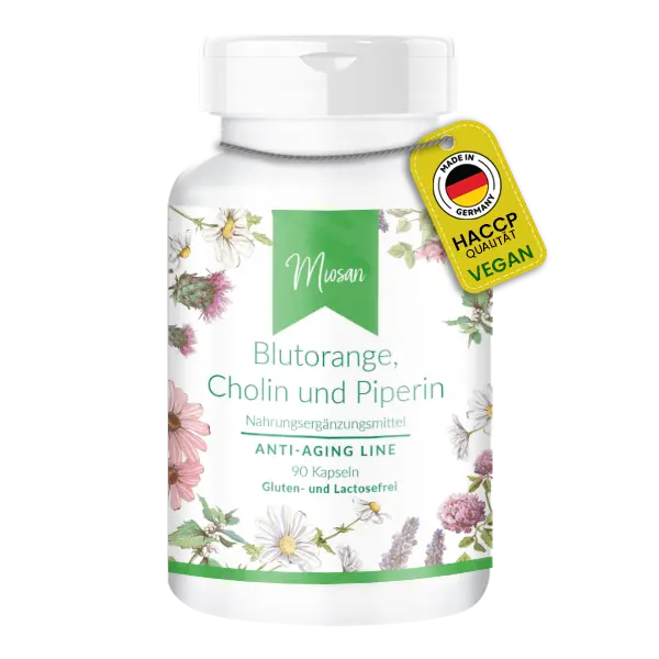 Blutorange, Cholin & Piperin, 90 Kap.
